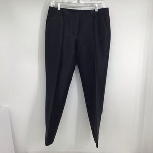 J Crew Collection Wool & Silk Trouser Pants Career Casual Black Size 4